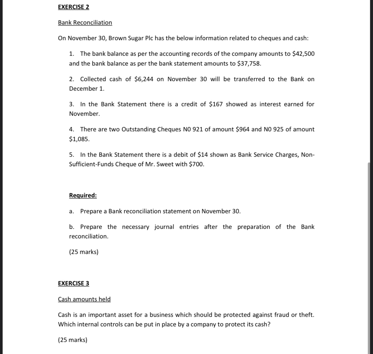 EXERCISE 1 FIFO, LIFO and average cost method in
