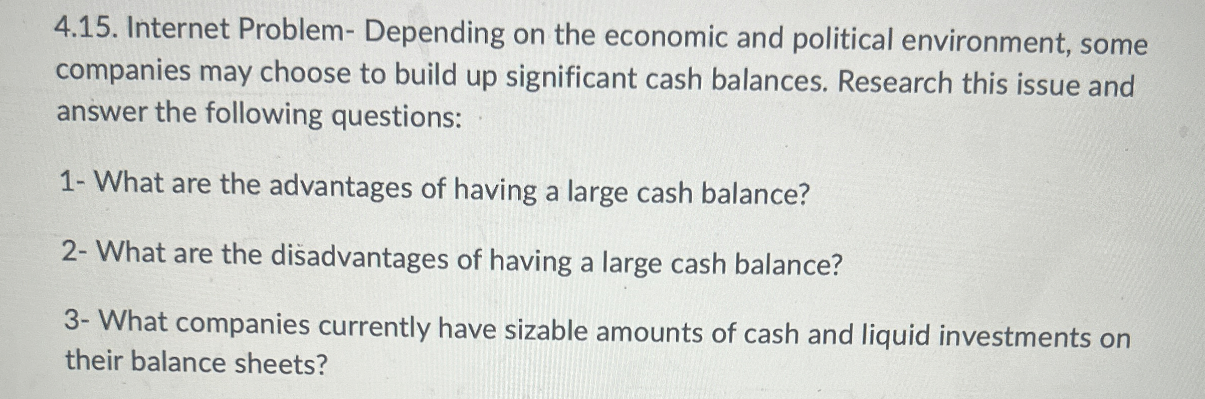 4 . 1 5 . Internet Problem - Depending on the