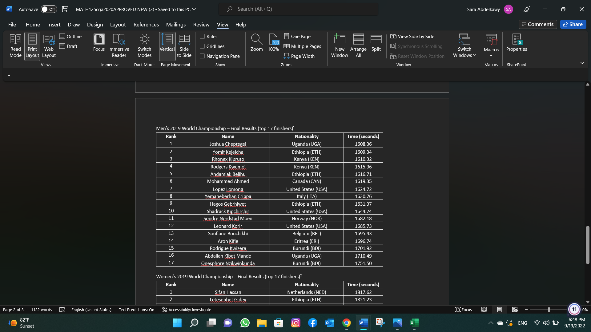 I need help with the question #4 w AutoSave Off