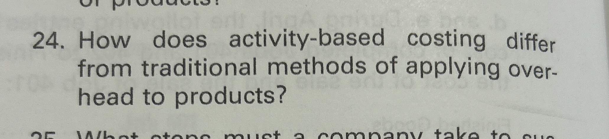 How does activity - based costing differ from