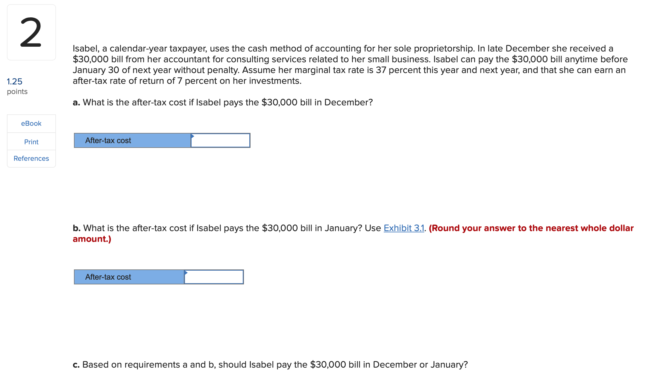 EXHIBIT 3-1 Present Value of a Single Payment at