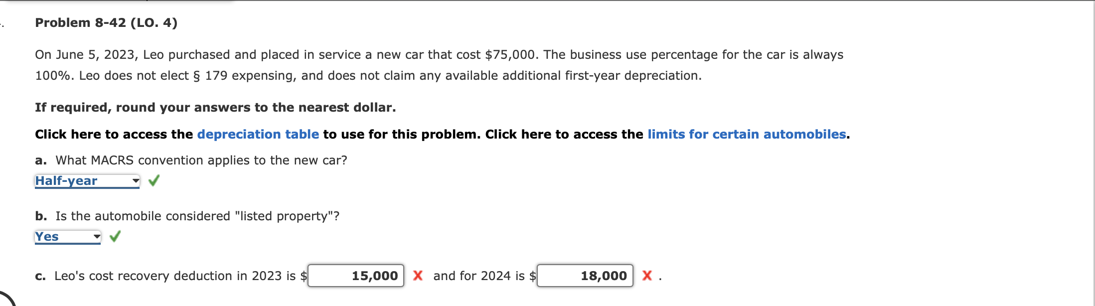 Problem 8 - 4 2 ( LO . 4 ) On June 5 , 2 0 2 3 ,