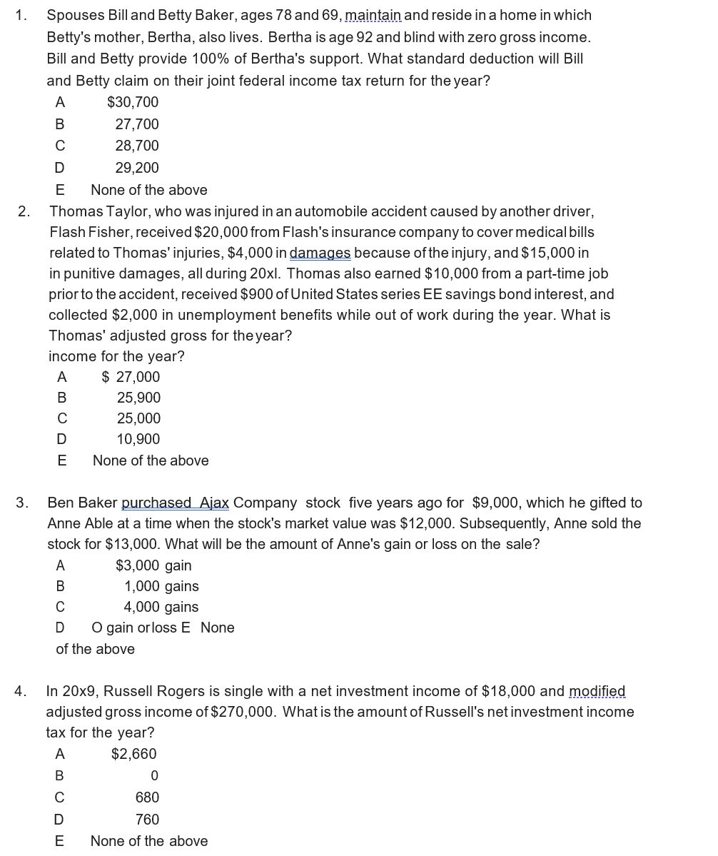 Answer all questions and problems appearing on