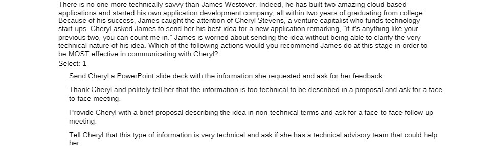 There is no one more technically savvy than James