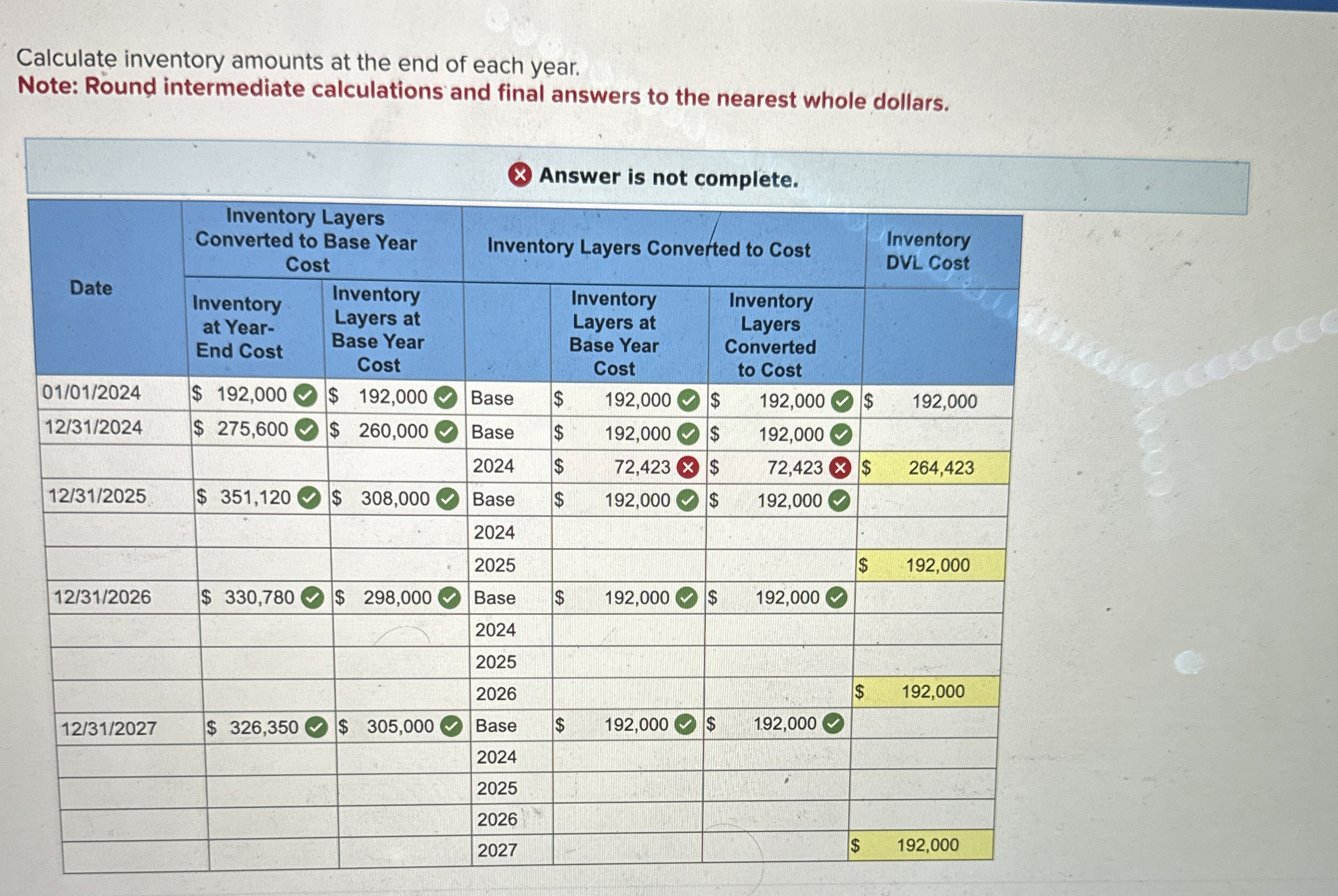 company uses the dollar - value LIFO method of