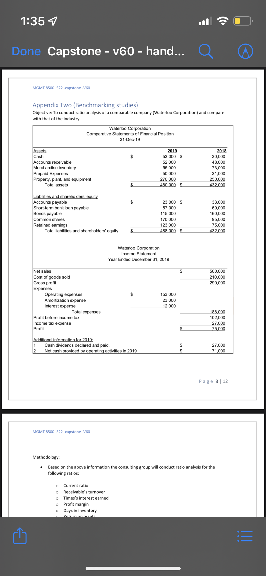 KINDLY HELP IN 1 & 2 APPENDIX PART.. 1:35 7 Done