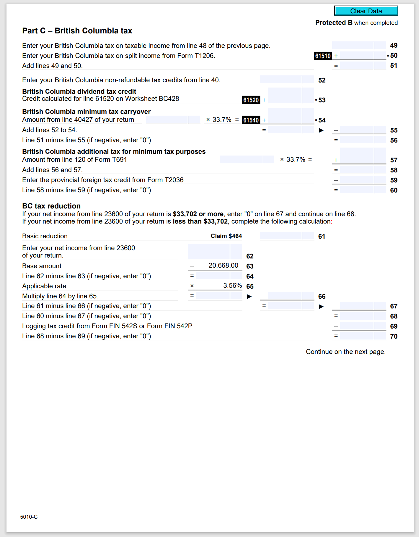 Clear Data Payer's name - Nom du payeur I+I