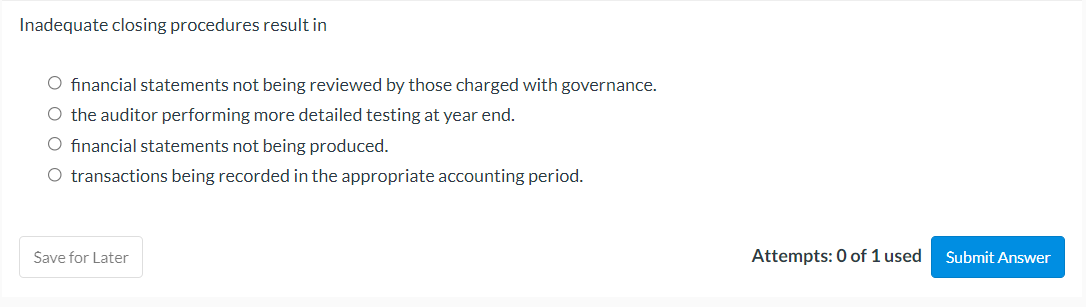 View Policies Current Attempt in Progress The