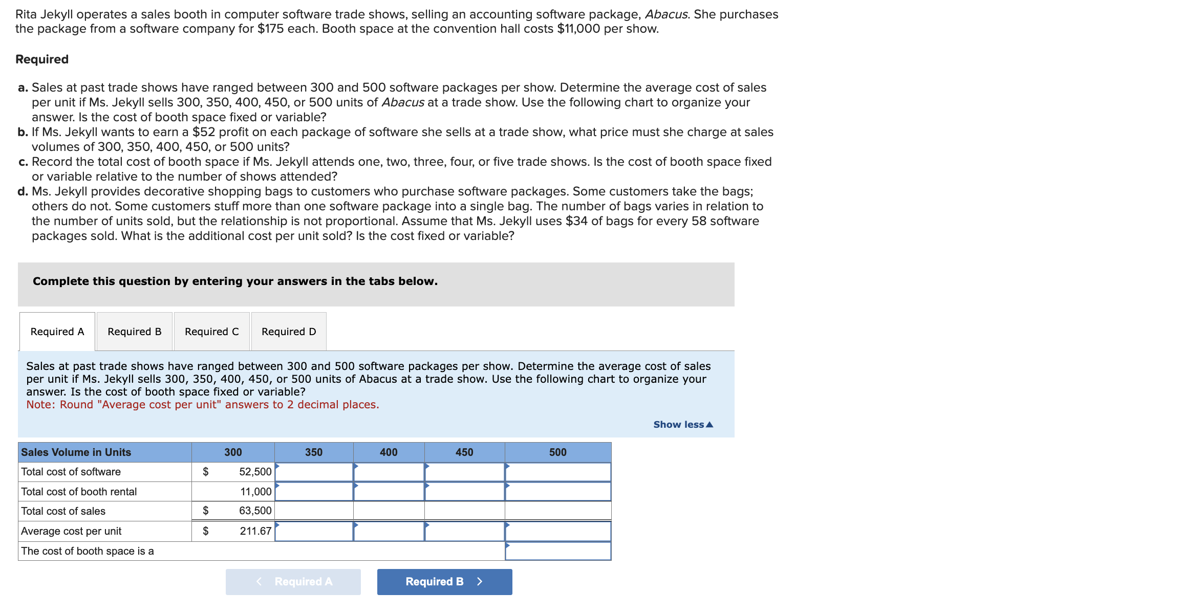 Rita Jekyll operates a sales booth in computer