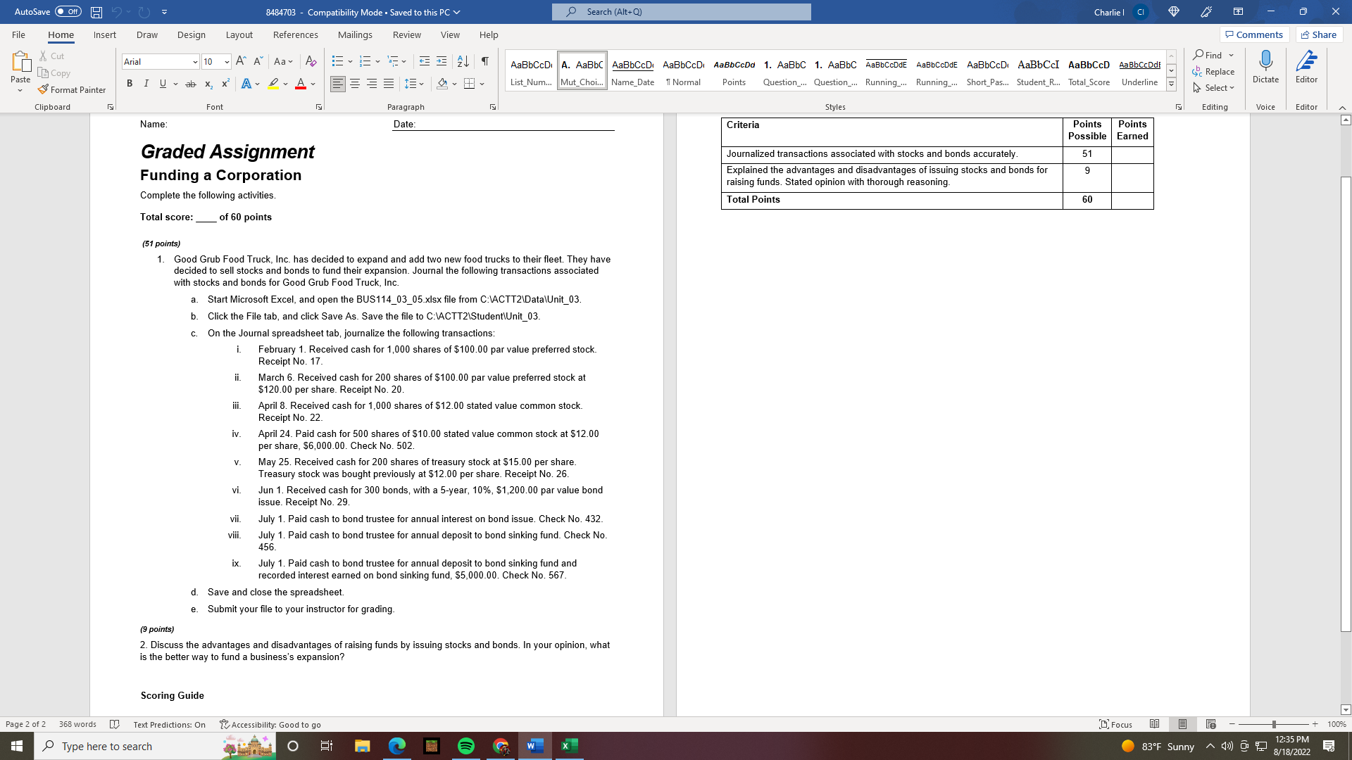 AutoSave . Off) 8484703 - Compatibility Mode .