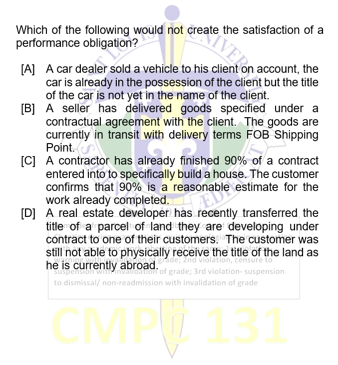 ITS Which statement is incorrect? UN A. A