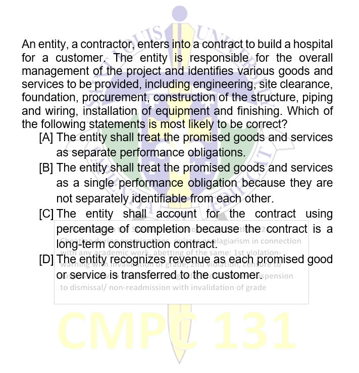 ITS Which statement is incorrect? UN A. A