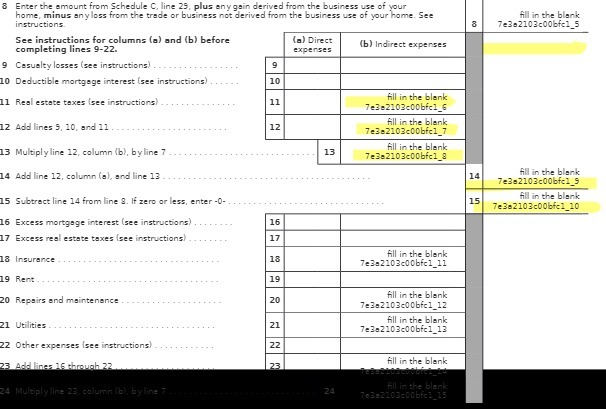 8 Enter the amount from Schedule C. line 29, plus