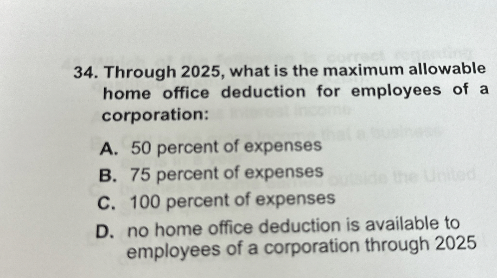 Through 2 0 2 5 , what is the maximum allowable
