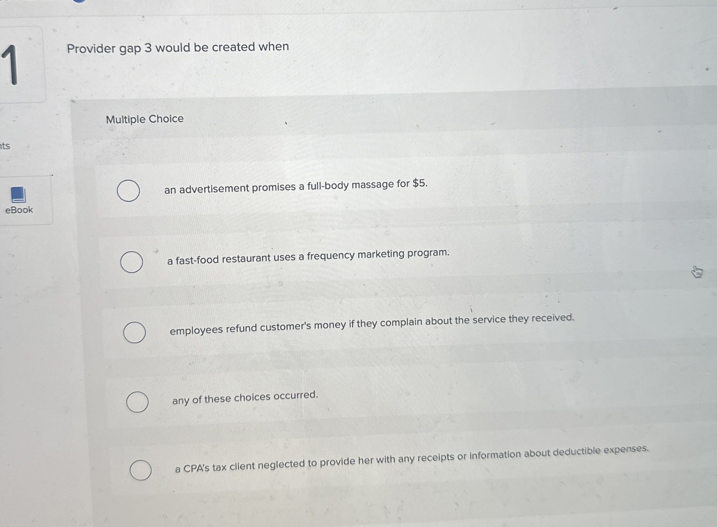 Provider gap 3 would be created when Multiple