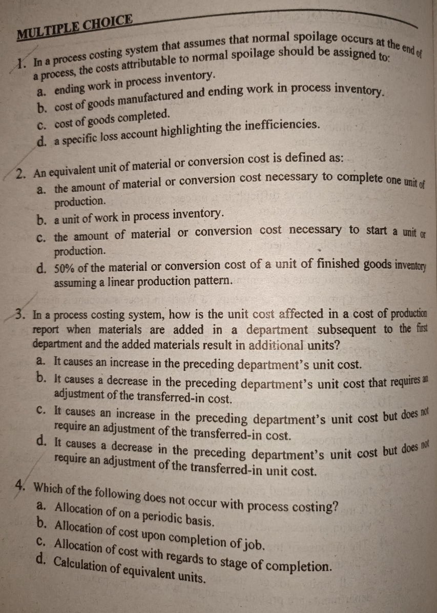 Answer the following theories with solution