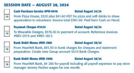 SESSION DATE - AUGUST 28, 2024 Cash Purchase