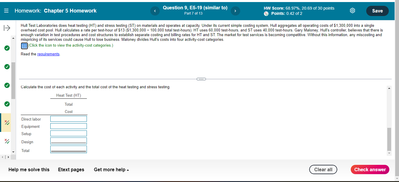 = Homework: Chapter 5 Homework Question 9, E5-19