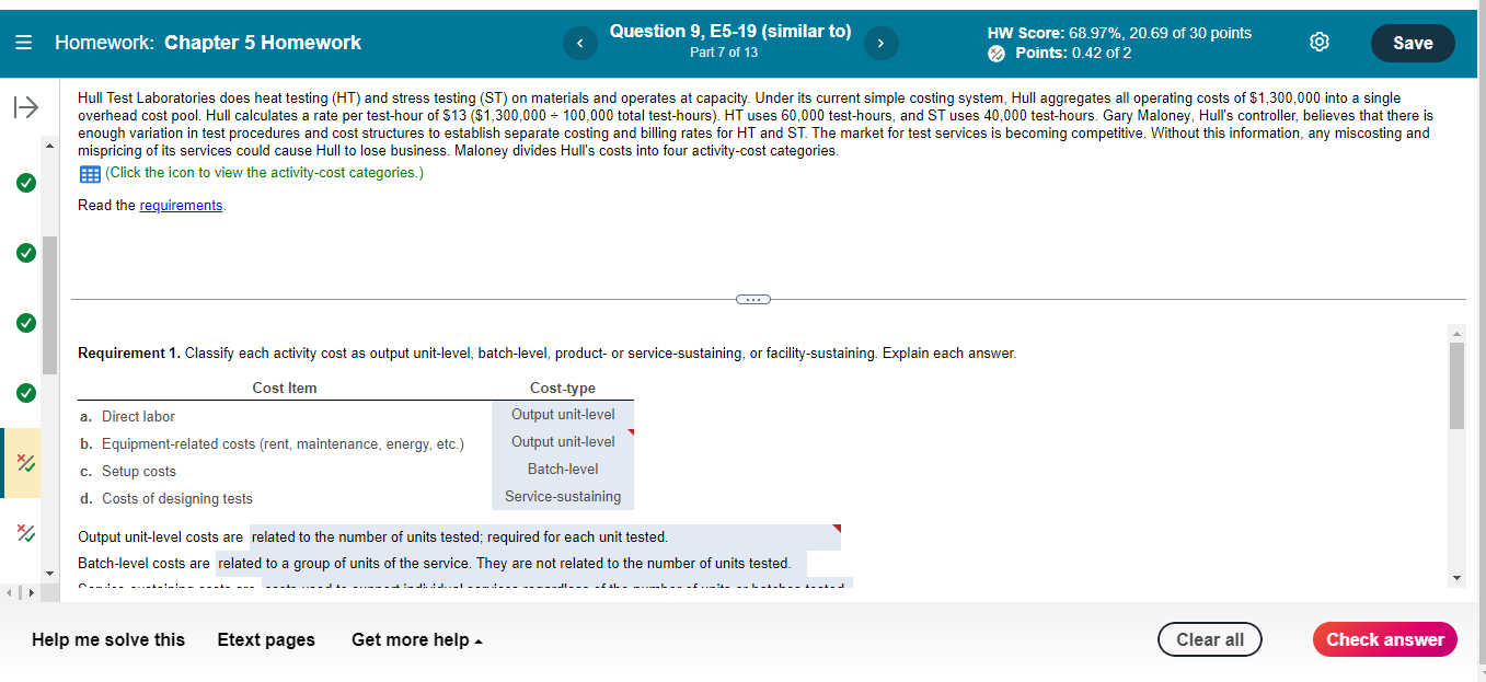 = Homework: Chapter 5 Homework Question 9, E5-19