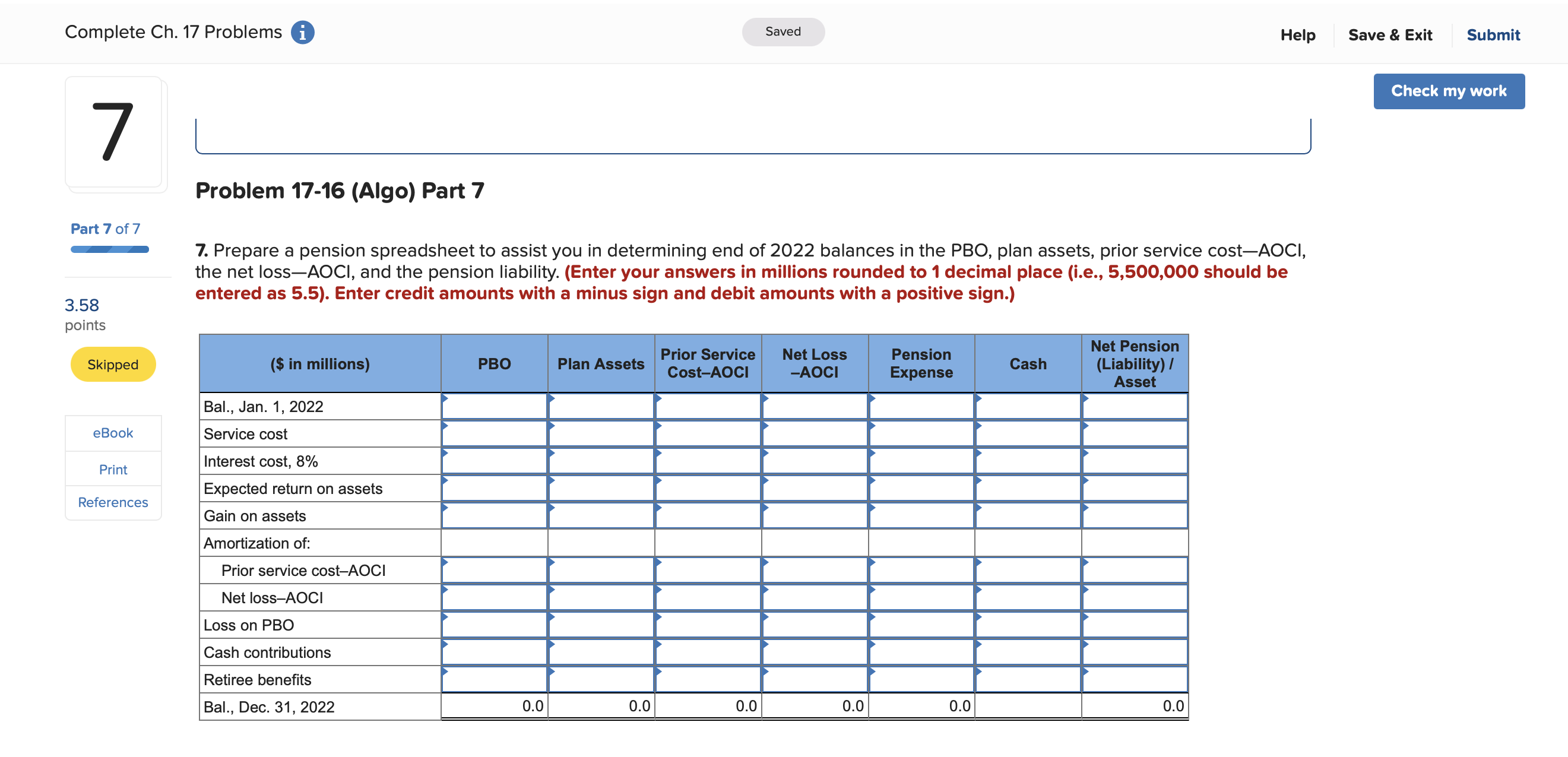 I need help with problems #6 and #7. Reference: