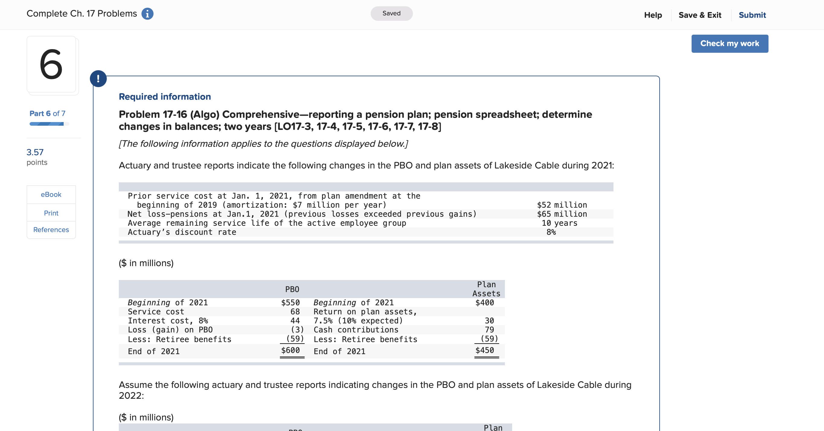I need help with problems #6 and #7. Reference: