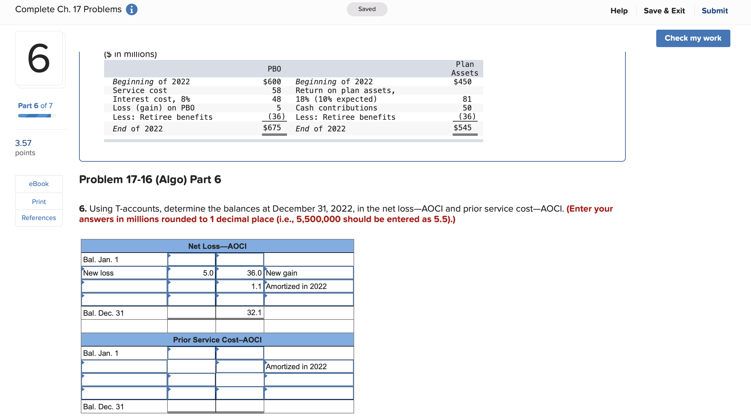 I need help with problems #6 and #7. Reference: