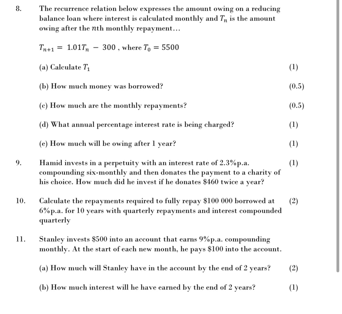 can someone answer these questions and show