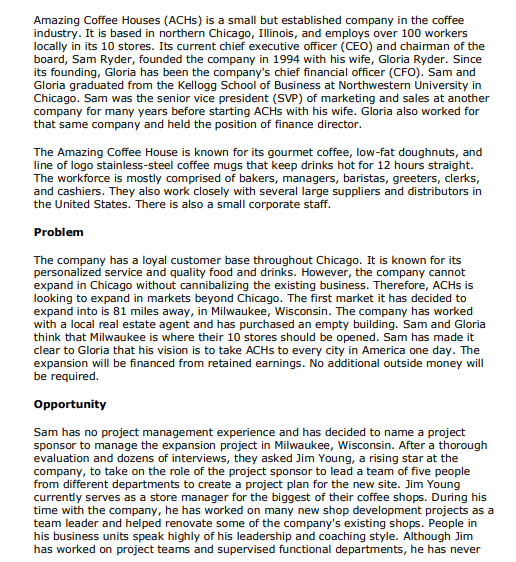 Description Assignment Details: The following