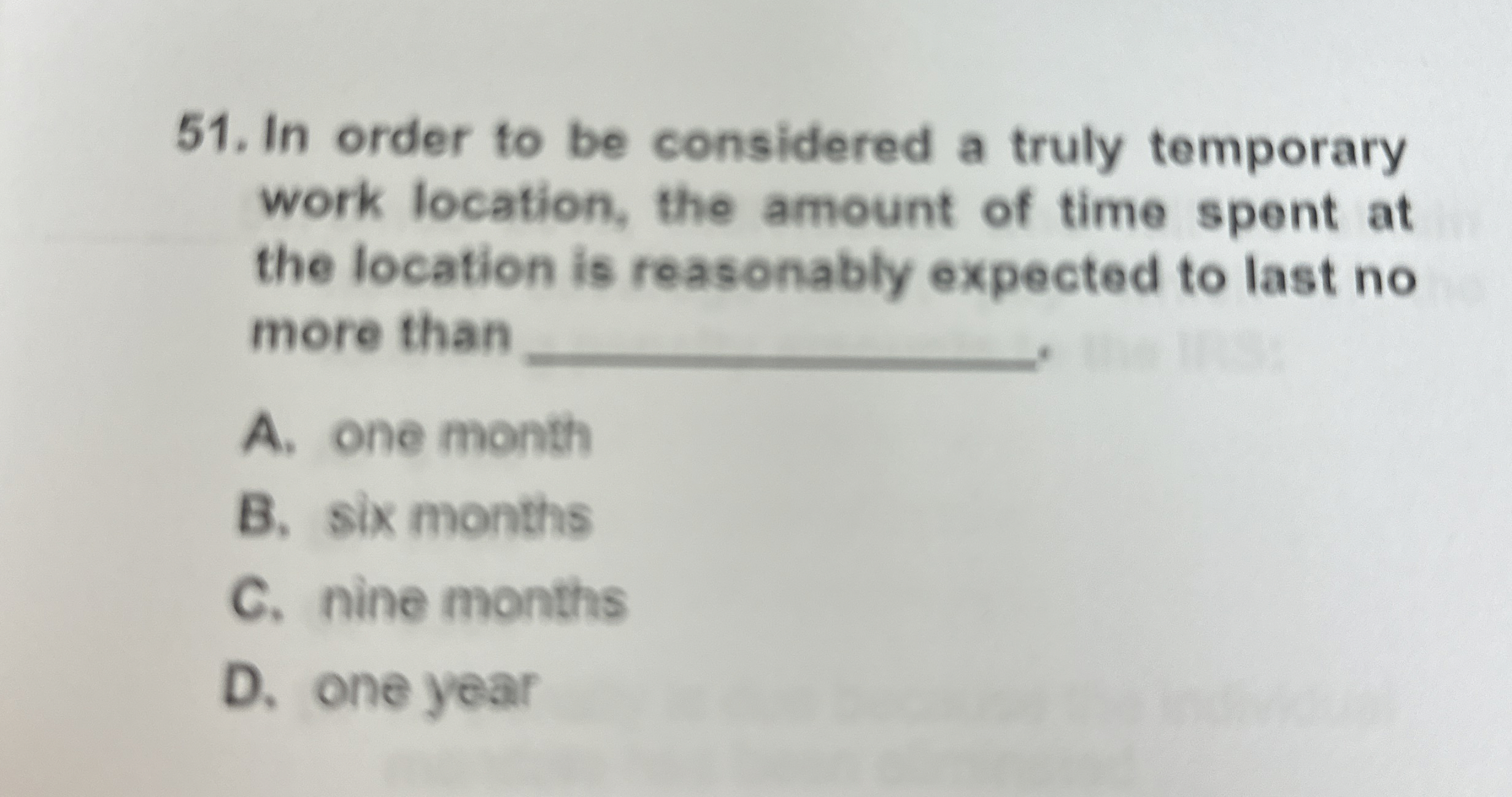 In order to be considered a truly temporary work