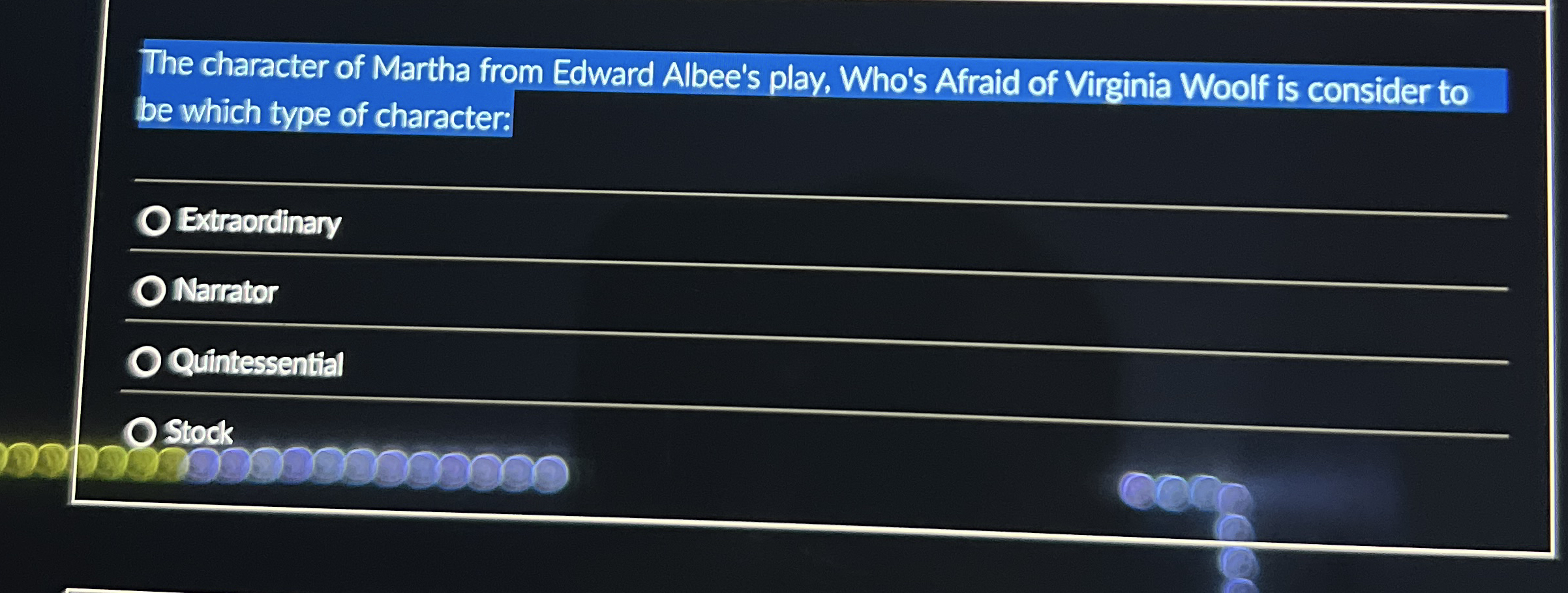 The character of Martha from Edward Albee's play,