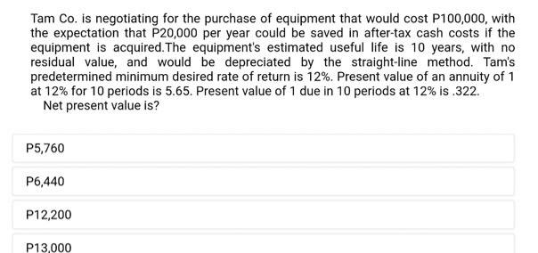 CIA 0582 IV-5 (Refers to Fact Pattern #13)