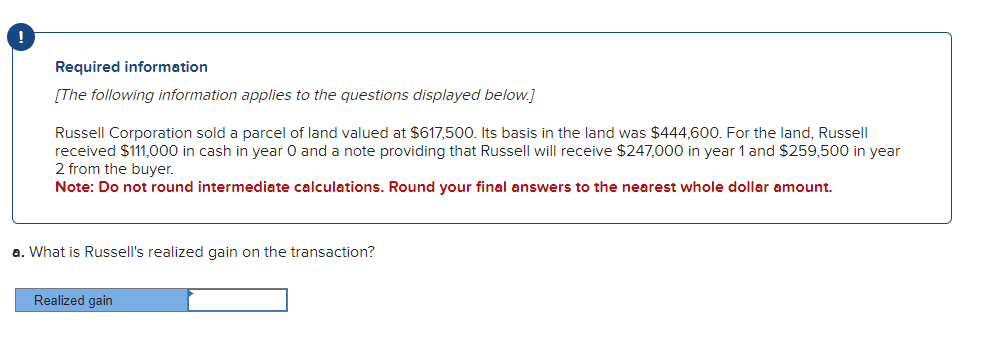 ! Required information [ The following