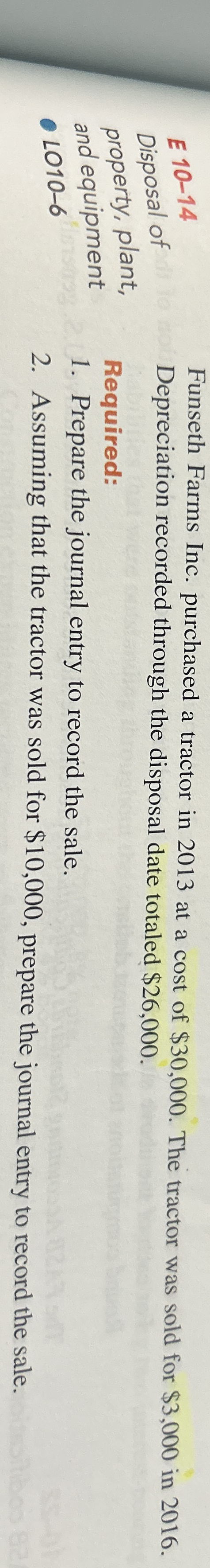 E 1 0 - 1 4 Disposal of property, plant, and