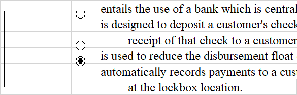 entails the use of a bank which is centrally