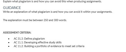 Explain what plagiarism is and how you can avoid