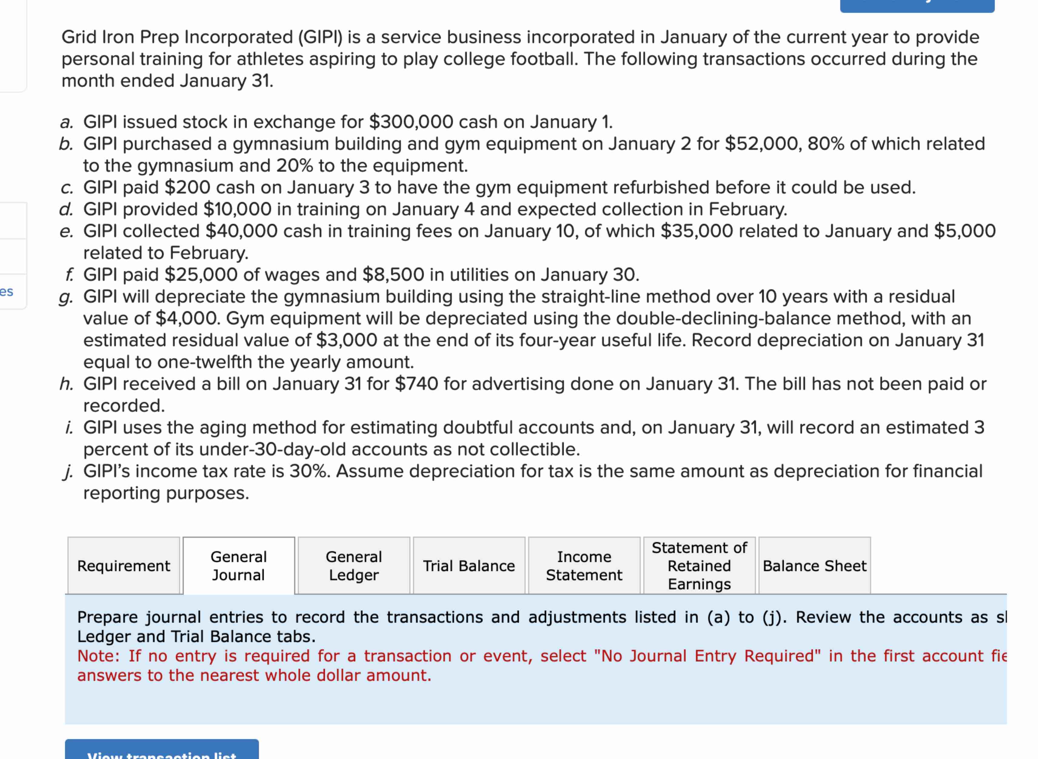 Grid Iron Prep Incorporated ( GIPI ) is a service