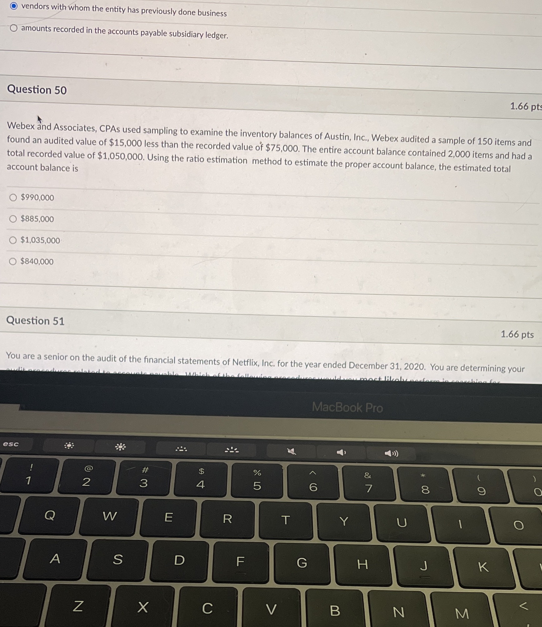 vendors with whom the entity has previously done