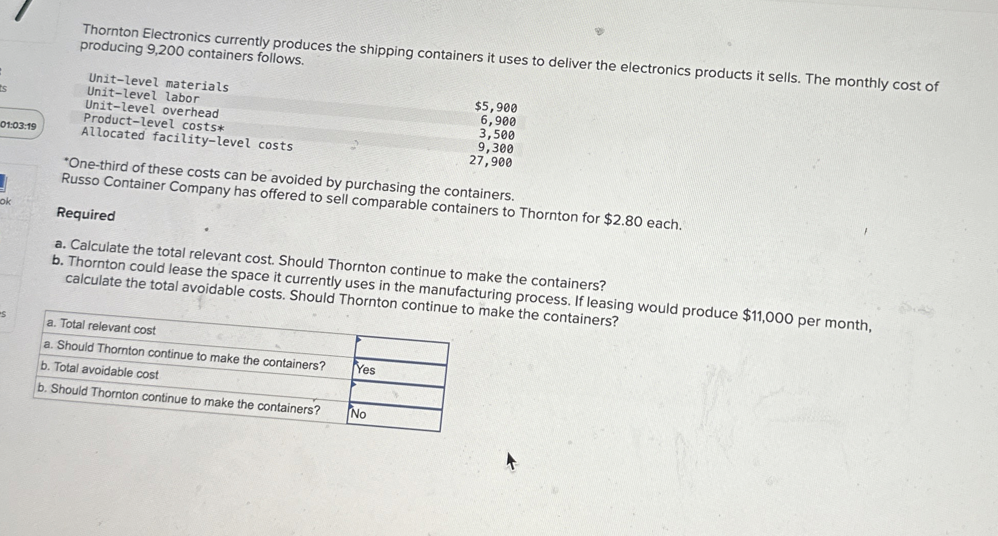 Thornton Electronics currently produces the