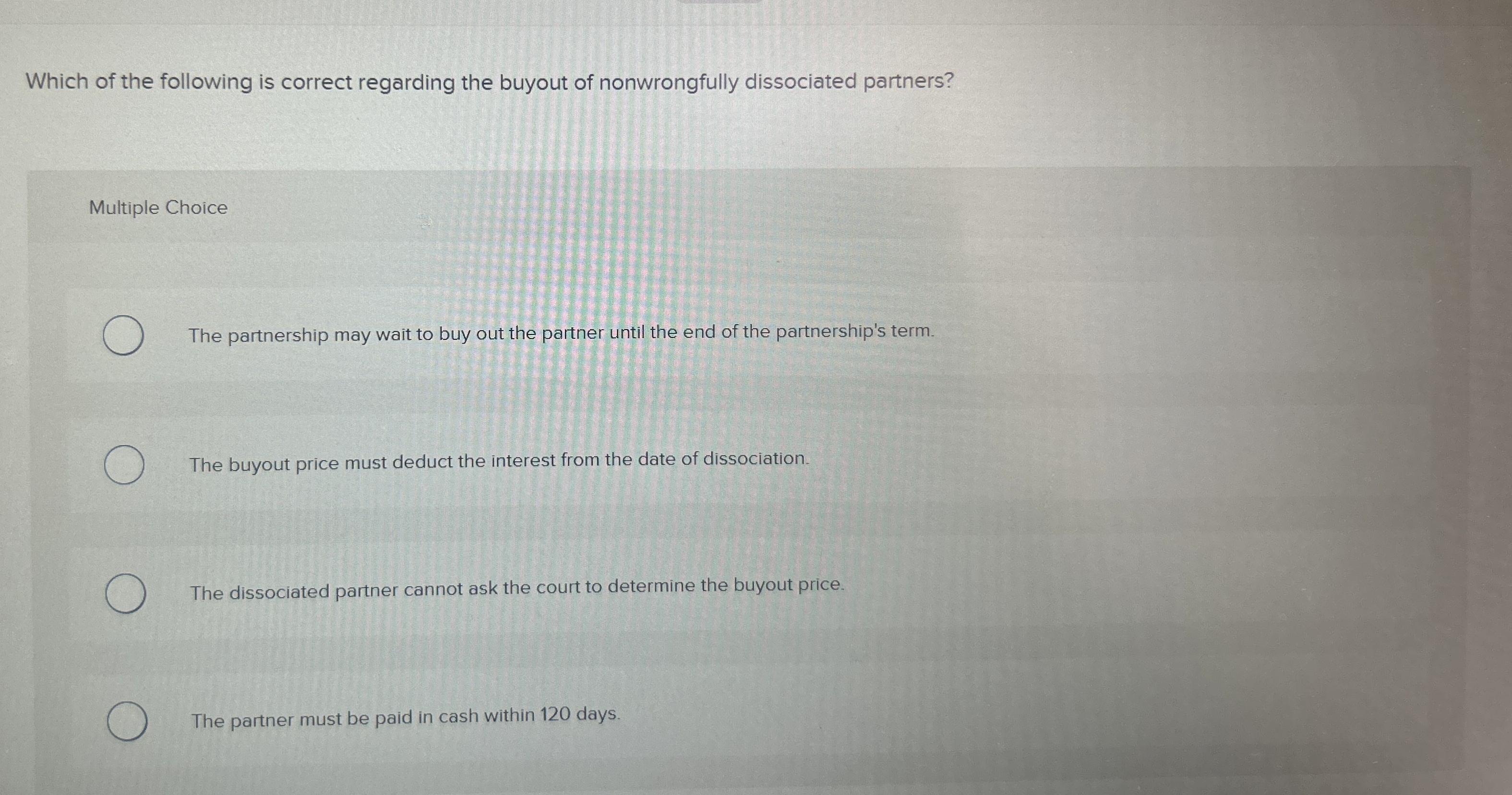 Which of the following is correct regarding the