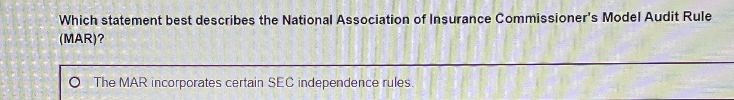 Which statement best describes the National