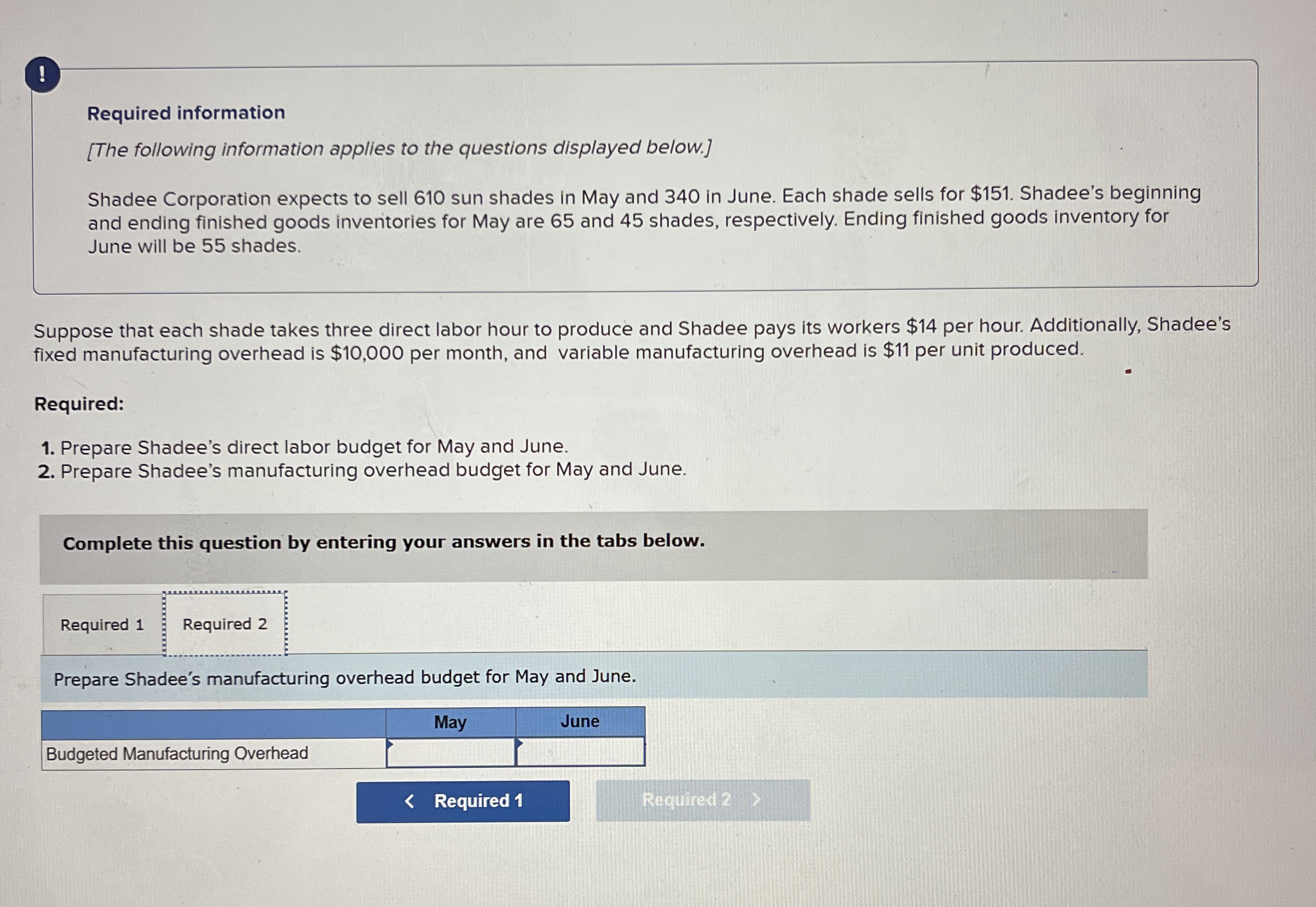 ! Required information [ The following