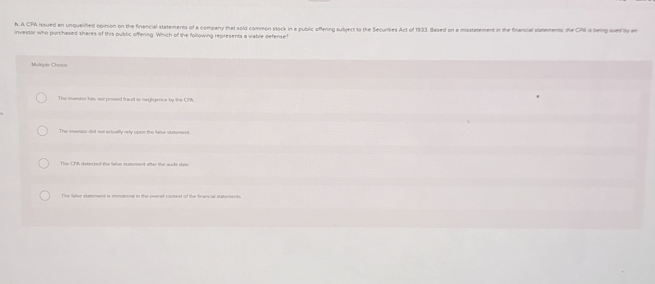 investor who purchased shares of this public