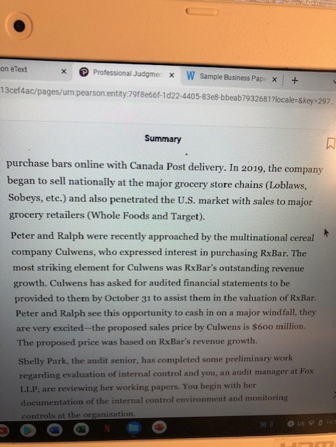 This is an exercise from the textbook, and this