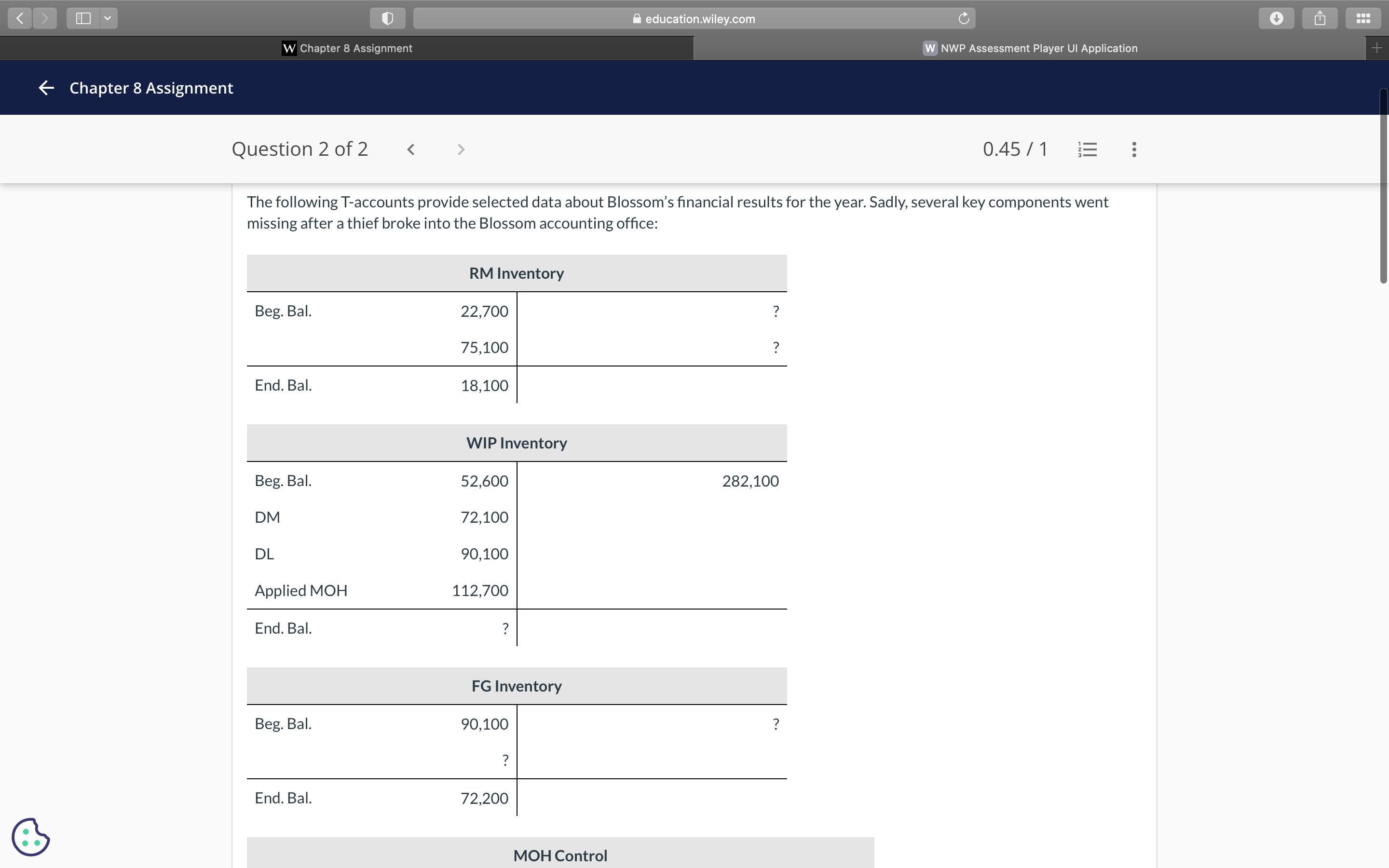 < > O V education.wiley.com C W Chapter 8