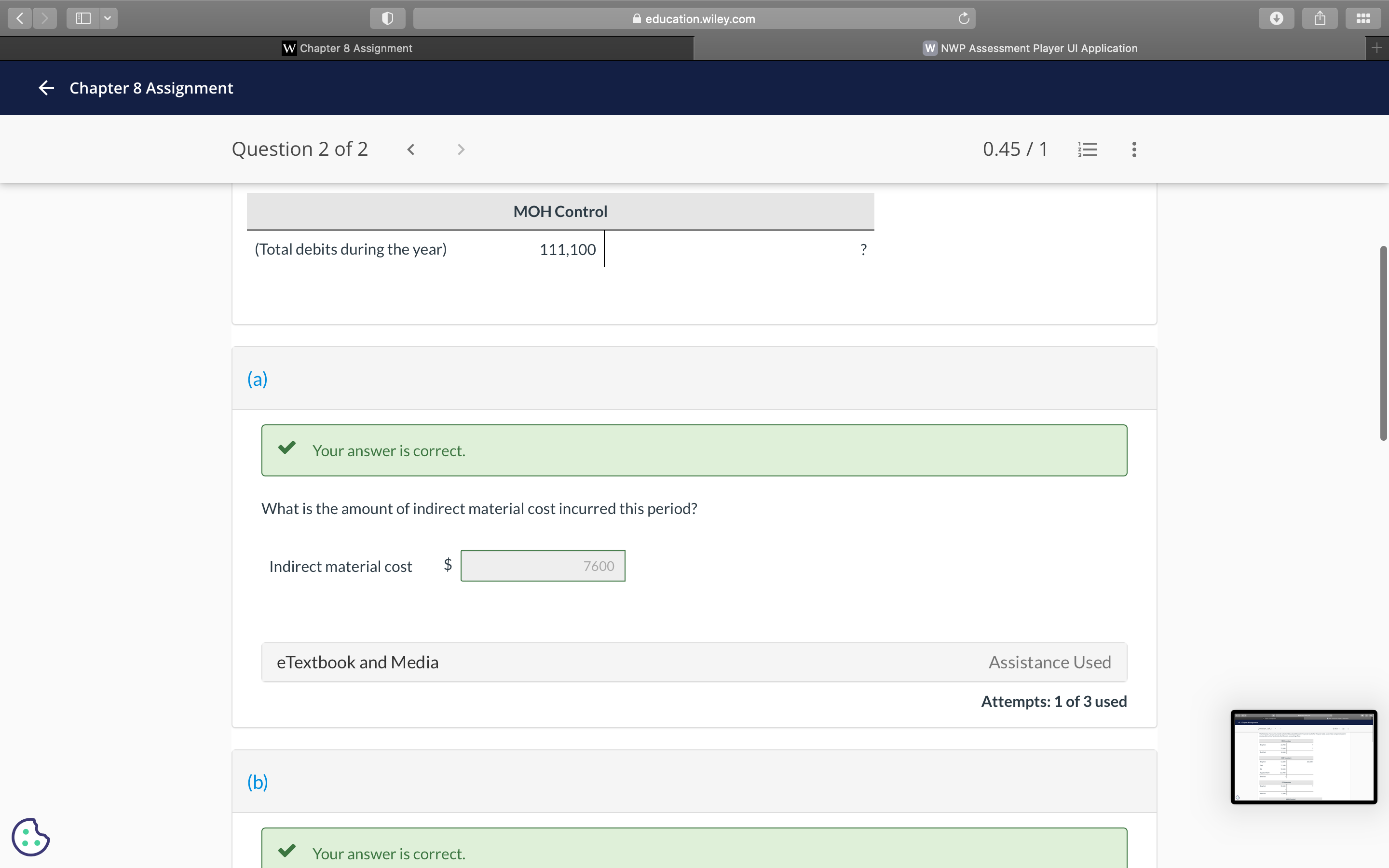 < > O V education.wiley.com C W Chapter 8