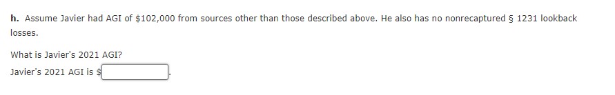 Problem 14-77 (LO. 8, 9, 10) Javier is the sole