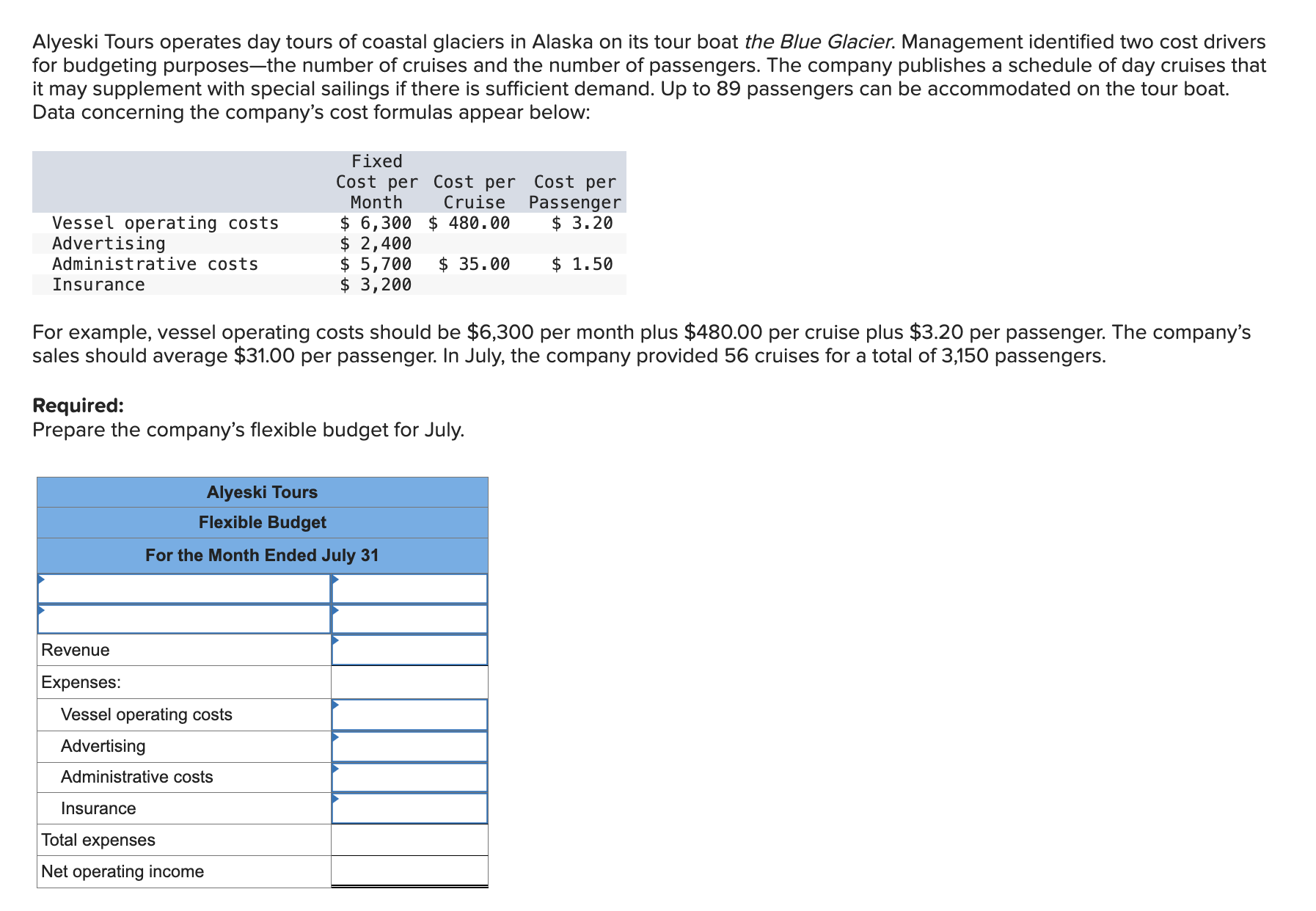 Alyeski Tours operates day tours of coastal