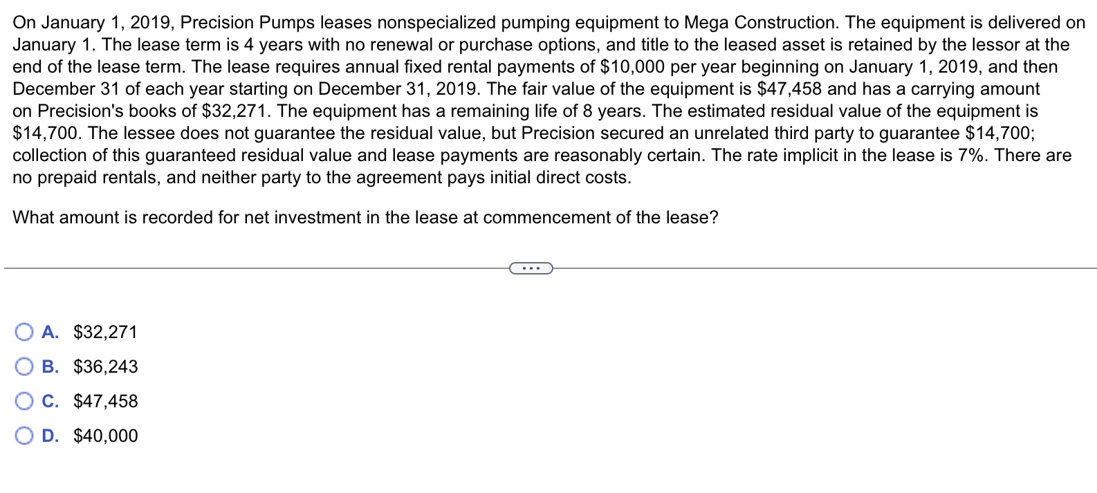 Answer and explanation On January 1, 2019,