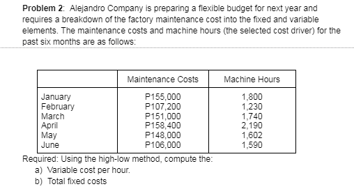 SHOW PROPER SOLUTIONS. Problem 2: Alejandro