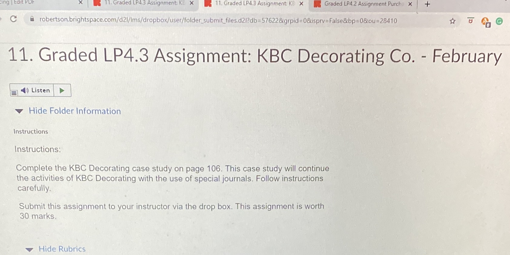 Complete the decorating case study on 77 this